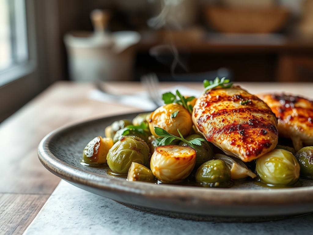 brussels sprouts and chicken recipes